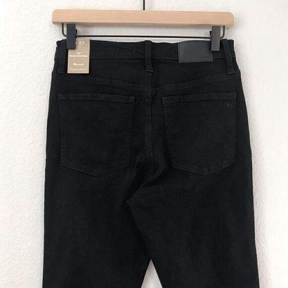 New! Madewell 10" High Rise Roadtripper Supersoft Davie Wash Knee Rip Jeans - Picture 5 of 14